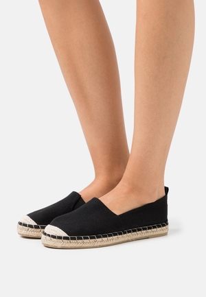 Chaussure Basse Anna Field Espadrillas Plates Slip on Noir Femme | VBN-0283904